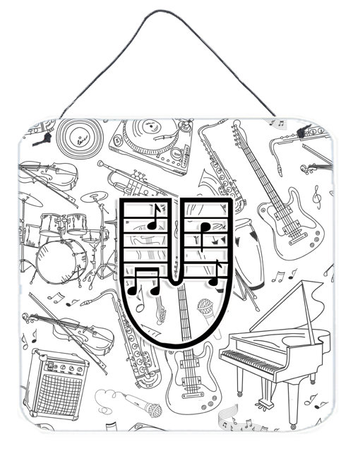 Monogramme « notes musicales », U