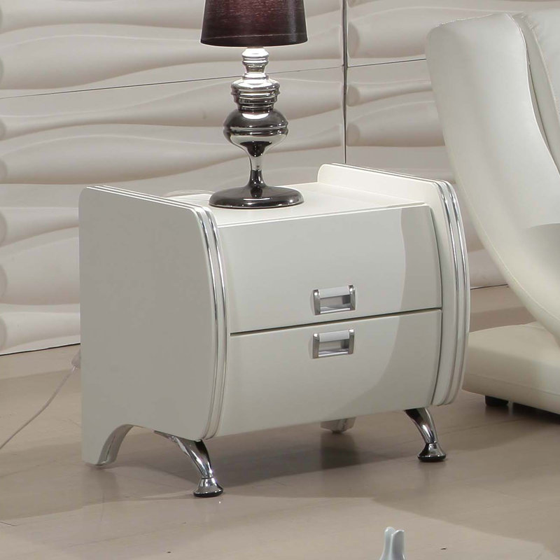 Elifsu 16'' W Nightstand, White