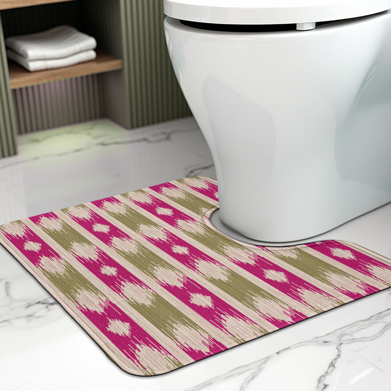 Tapis de salle de bain abstrait en U 20 po