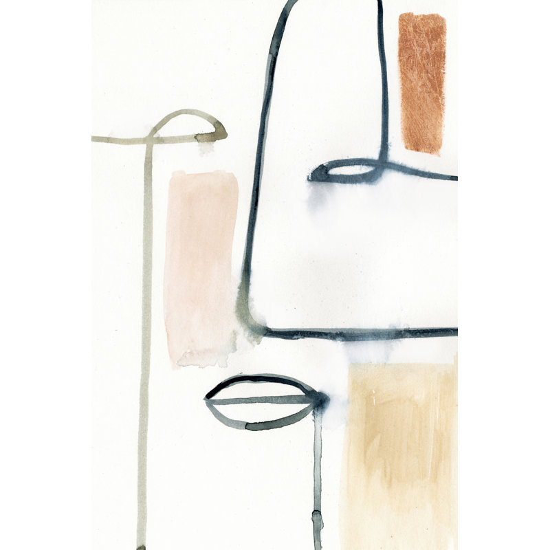 Masque II by Victoria Barnes - Painting on Canvas, 46 cm H x 30 cm W, Wrapped Canvas