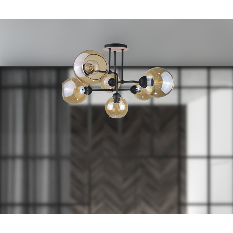 Glass Semi Flush Mount