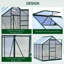 Serre 6 po x 6 po pour l'extérieur, serre en aluminium et polycarbonate
