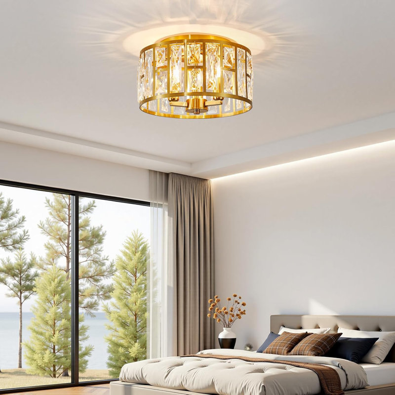 Flush Mount, Gold, Gold