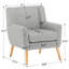 Fauteuil capitonné l 28,8 po Chineye-2061857961