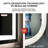 Led Backlit Frameless Lighted Bathroom Mirror Wall Mirror Dimmable Anti-fog-767533407
