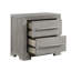 Table de chevet contemporaine en bois gris avec table de chevet 28 po