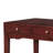 Solid Wood Library/home Office Writing Desk With 3 Drawers, Cherry