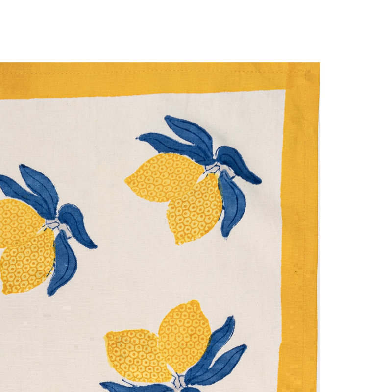 Lemon Tree Cotton Floral Tea Towel Kitchen Towel