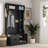 Hall Tree With 6 Hooks,Coat Hanger, Entryway Bench, Storage Bench,For Entrance, Hallwa,Black