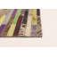 Tapis beige / mauve / brun en cuir de vache fabriqué à la main Alba-Murray