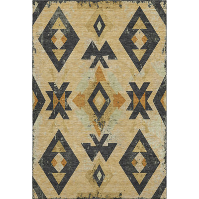 Premium Machine Washable Fairwood AMF1882 Aztec Rug