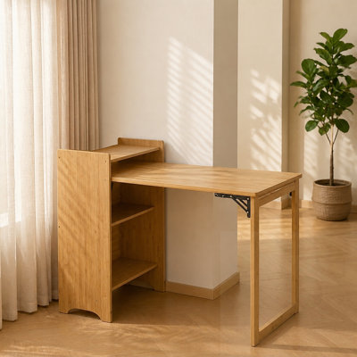 Foldable Desk with Hidden Storage
