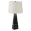 Lampe 30 po x 16 po en marbre effilé, noir