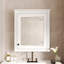 Armoire de rangement de salle de bain murale 24 po x 27 po avec miroir, armoire à pharmacie avec tablette réglable en hauteur, armoire de rangement au-dessus de la toilette-576556440