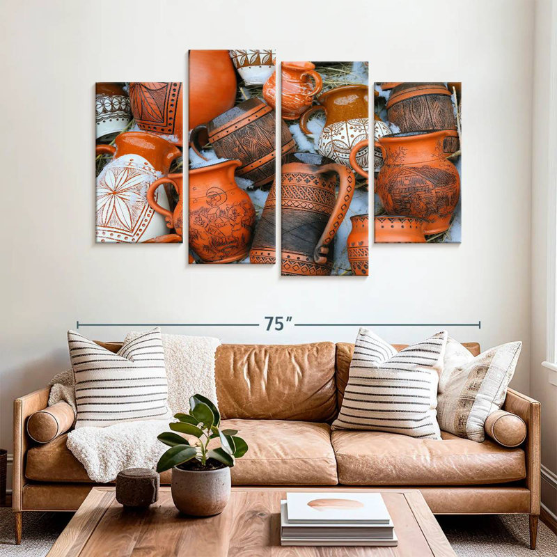 Poterie faite à la main Senne, H 42 po x l 68 po
