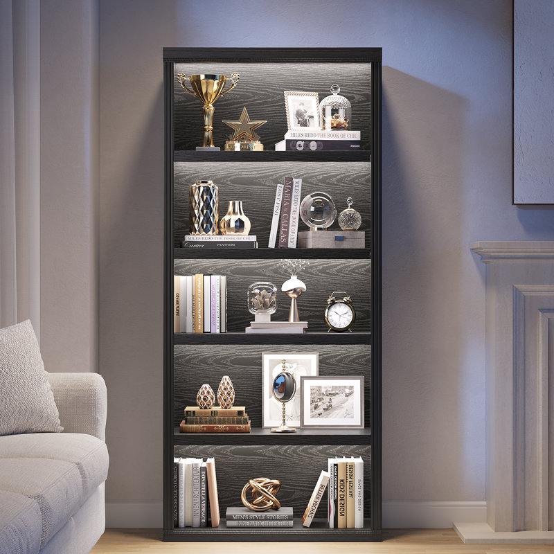 180cm H x 80cm W Bookcase, Black