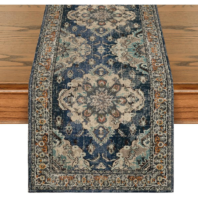 Demetrina Runner Floral Polyester Table Runnner