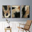 Baked Paintstrokes I - Ensemble de 3 reproductions de cadres photo sur toile-97757303-97757299
