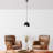 Adjustable Metal Chandelier, Antiquation Finish, 7.9 x 5.5 inches | Height: 8.7 to 44.9 inches | 1 x E27 Max 40W Socket (Bulb Not Included) | Elegant & Versatile Lighting for Home & Office Décor, IP20 Rated