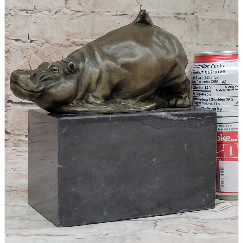 Sculpture miniature d'hippopotame hippopotame