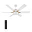 Ventilateur de plafond 52 po avec télécommande, ensemble d'éclairage inclus-1831468522