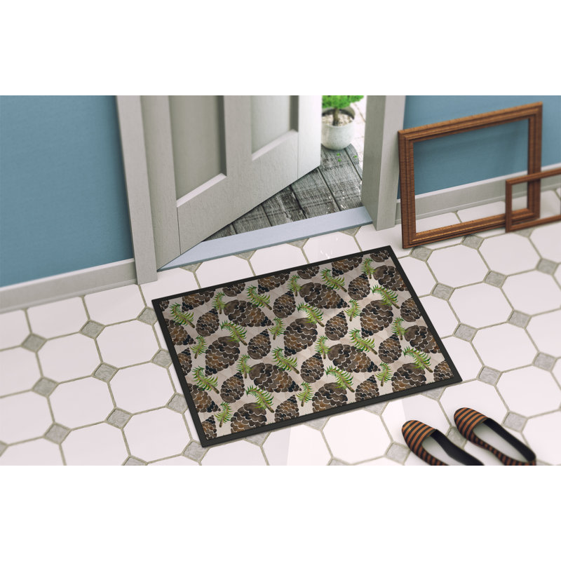 Tapis de porte d’extérieur anti-dérapant pin Yelverton, H 0,2 po x l 36 po x P 24 po