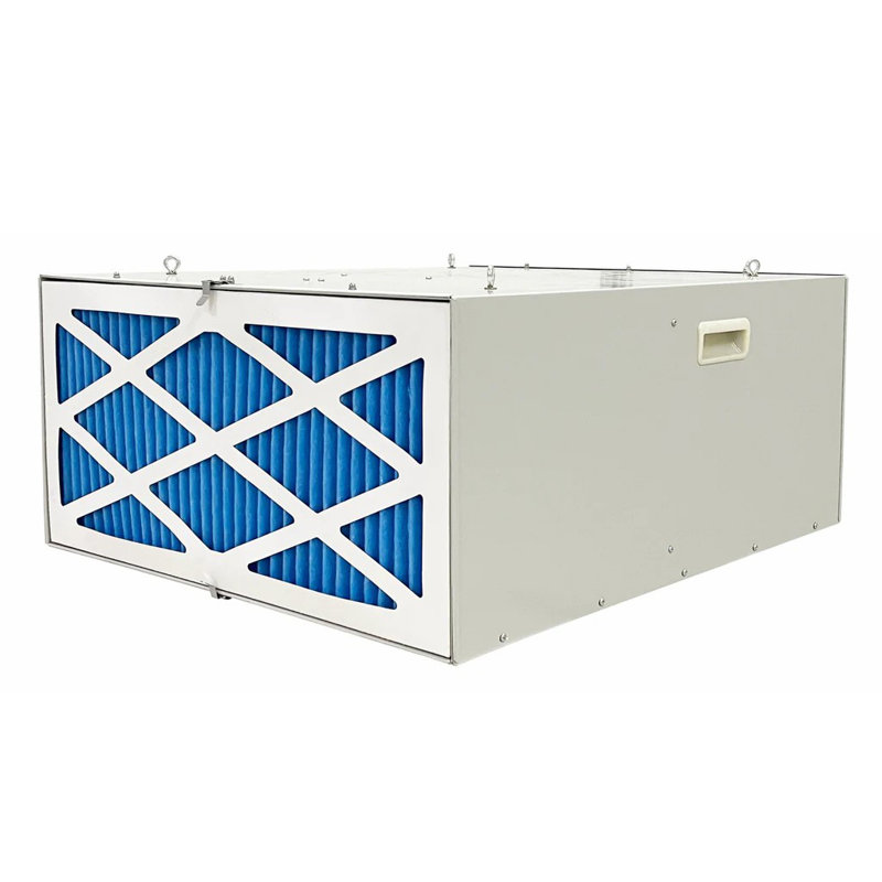 iLIVING ILG8AF8000 3-Speed Workshop Air Filtration System Fan with Remote,  Hanging or Mobile Unit for Garage, Shop, and Woodworking Dust Control, 1025 CFM
