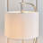 Polson 45cm Silver Arched Table Lamp