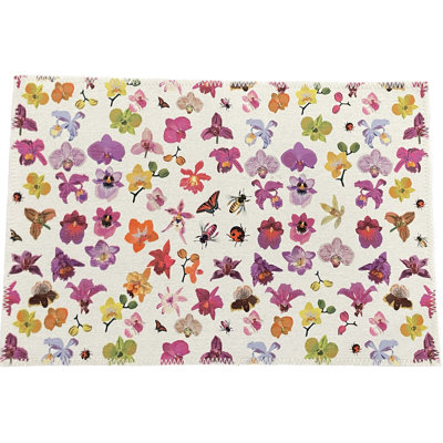 Tapis lavable en microfibre Precise Orchid Snow
