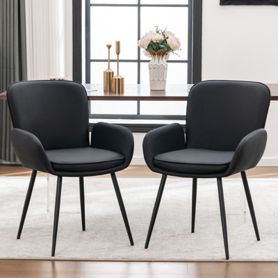 Chaises de salle à manger Harrod avec pieds en métal