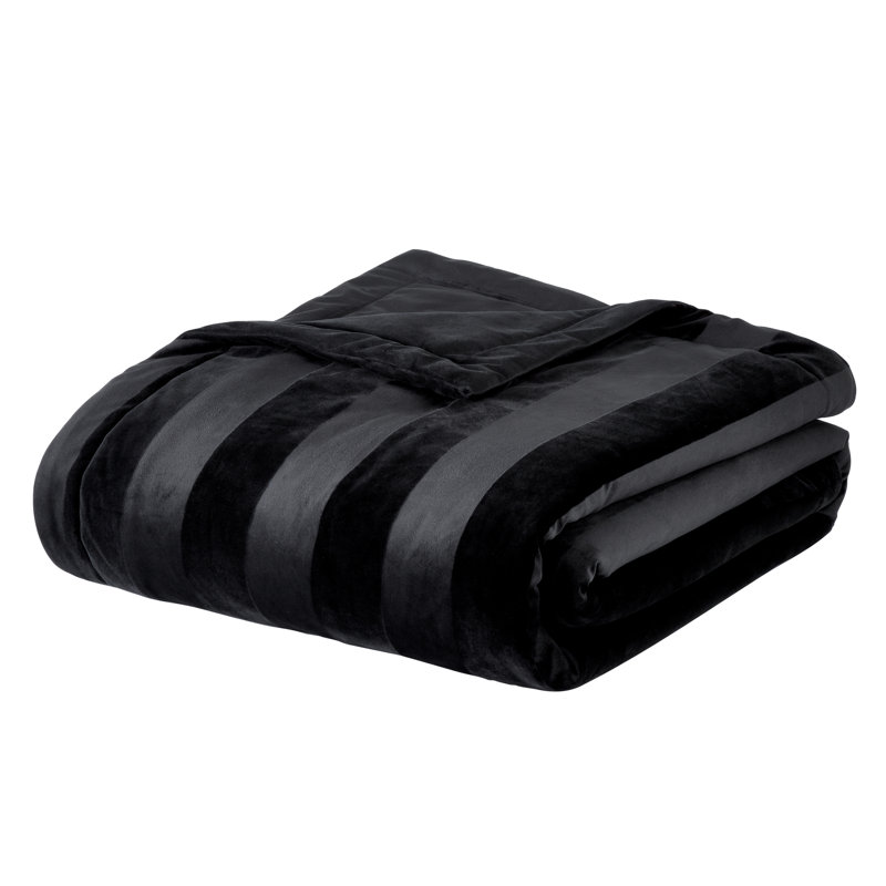 Velvet Stripe Throw