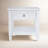 Pearce Modern Farmhouse 24" Square End Table with Storage Shelf - White