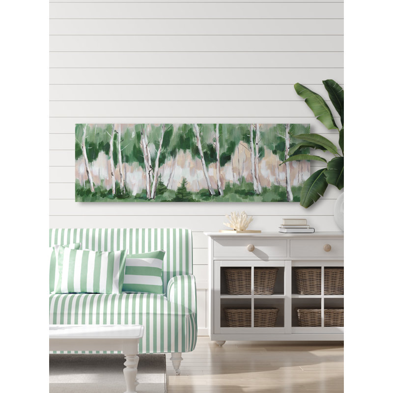 Woods Invited Me - Wrapped Canvas Panoramic Painting, 30cm H x 91cm W x 3.81cm D