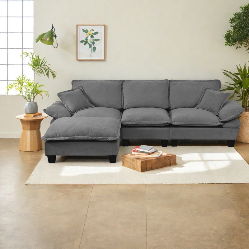 Canapé modulaire en chenille Comfy