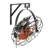 21 Inch Wall Mounted Fan with Light Remote 6 Speed E26 Socket No Bulb