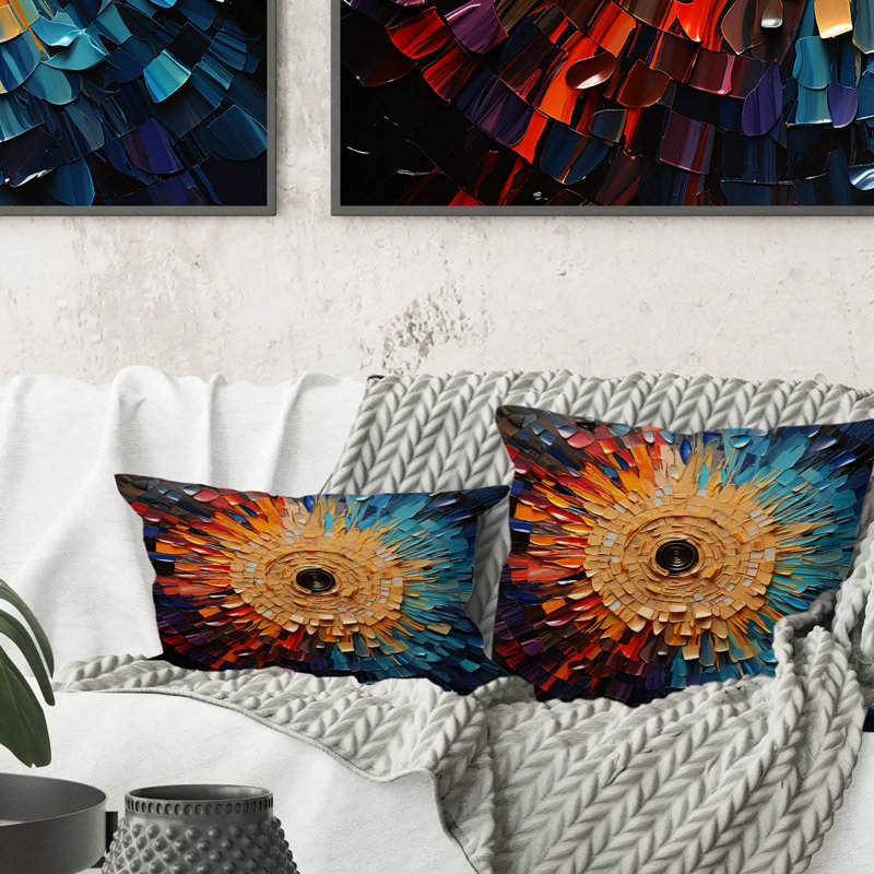 Coussin décoratif coloré