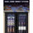 24" W Dual Zone 18-Wine Bottles and 88-Cans Built-In /Freestanding Wine and Beverage Cooler in Black Stainless Steel-122268892