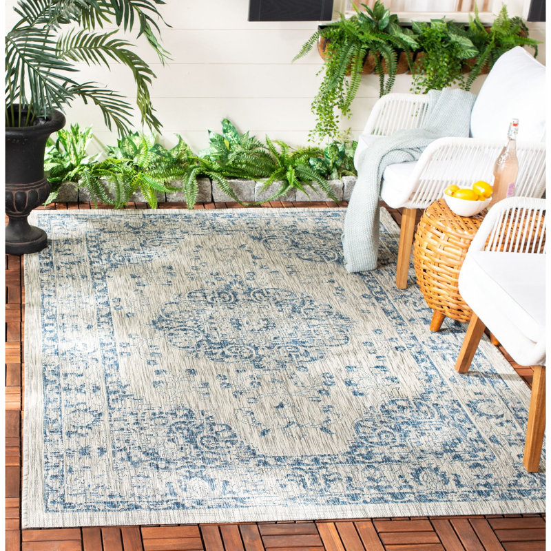 Tapis d'intérieur / extérieur performance Amedee, Rectangle 5 pi 3 po x 7 pi 7 po