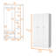 Armoire 3 portes avec tringle-886725870