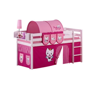 Angel Cat Sugar Loft Bed with Curtain