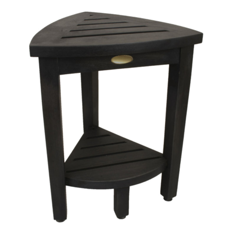 Banc de douche Curvilinear Mod, H 18 po x l 15 po x P 15 po, gris