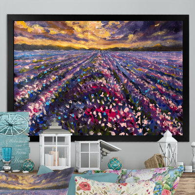 " Lavender Field Sunset III "