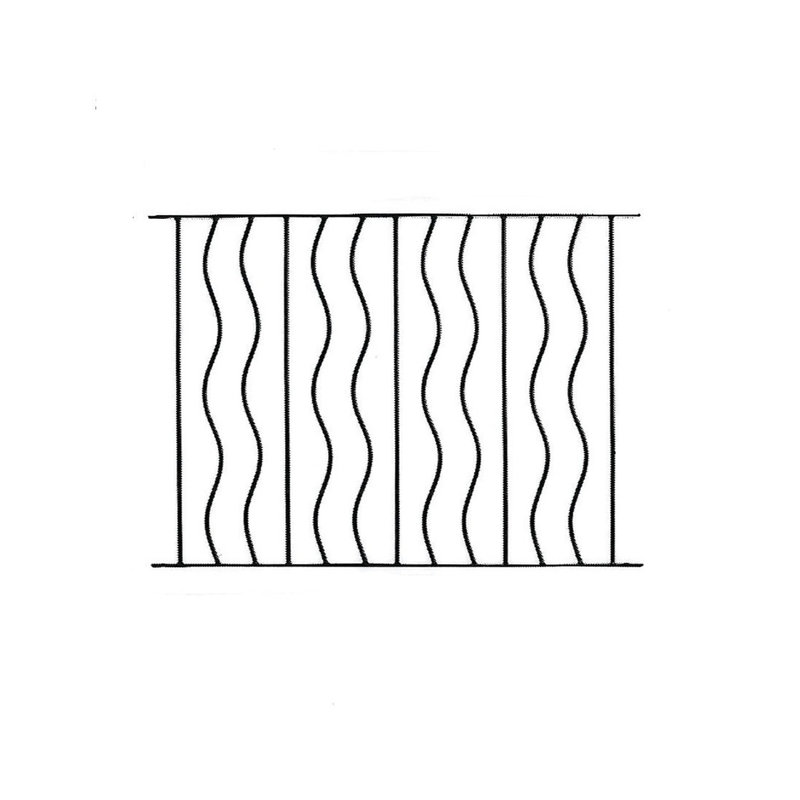 Aschraf 81.3" H x 113'' W Black Metal Fencing with 1 Panels Included