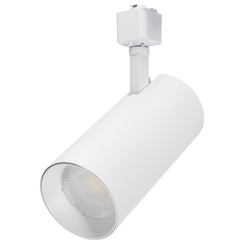 30 Watt LED Track Head 48 Degree Beam Spread 5 CCT Selectable, Matte White