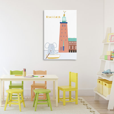 «Elephant in Stockholm», toile par Carla Daly