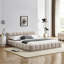 Grand cadre de lit tapissier grand avec tissu épais, lit plateforme grand format en chenille avec tête de lit et structure solide. Aucun sommier tapissier requis-1301592169-1296874250