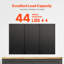 Panneaux perforés en métal, panneau perforé de 24 po x 12 po, 3 panneaux, panneau mural perforé en acier robuste, pour le salon, le garage, les outils, le plan de travail, l'organisation du bureau, la salle de bricolage, la maison, noir