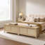 Banc en rotin d'inspiration bohémienne 39,4 po, multifonctionnel avec rangement caché-546568052-545482588