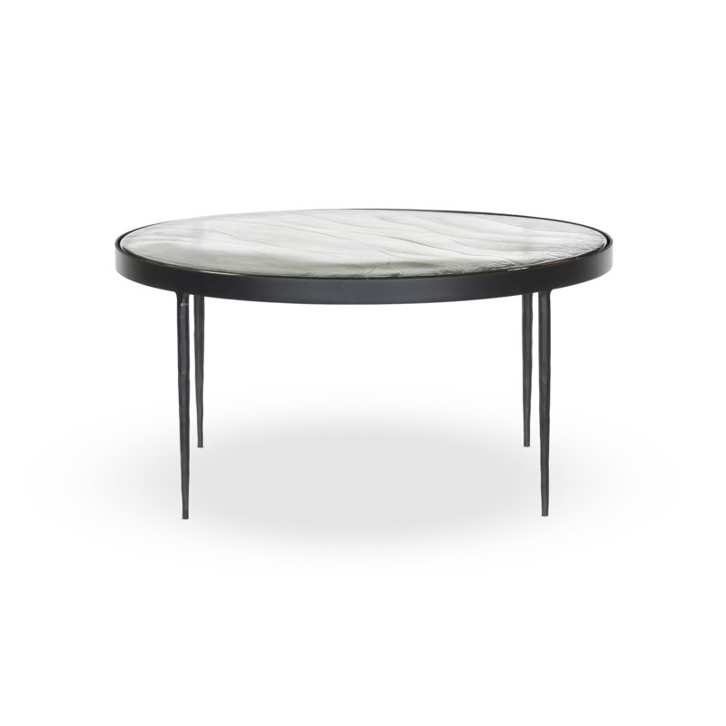 Table basse Carmen, H 16,25 po x L 32 po x l 32 po, Transparent