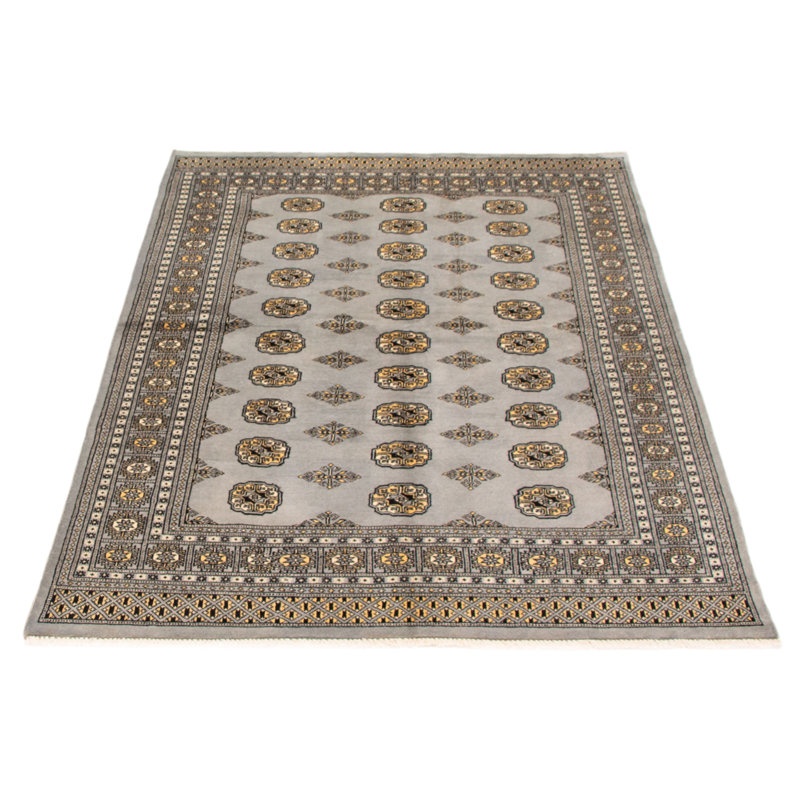 Finest Peshawar Bokhara Grey Rug 5'6" x 7'6"